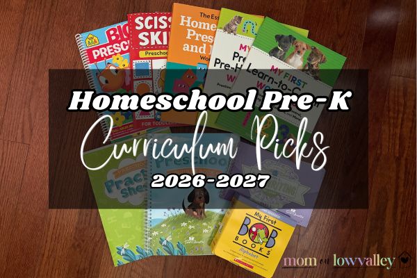 Homeschool Pre-K Curriculum Picks {2026-2027}
